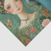 女子エレガントフローラカラフルデカップコラージュ 薄葉紙 (詳細)