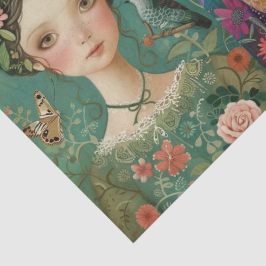 女子エレガントフローラカラフルデカップコラージュ 薄葉紙 (詳細)