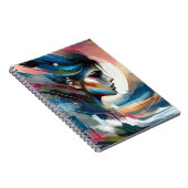 女子エレガント抽象芸術手帳 ノートブック (右側)