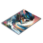 女子エレガント抽象芸術手帳 ノートブック (左側)