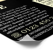 女子エレガント服店のスタンス広告 ポスター (角)