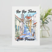 女子エレガント退職後バイバイテンション 招待状 (スタンド正面)