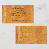 女子エレガント金ゴールド名刺 名刺 (正面/裏面)