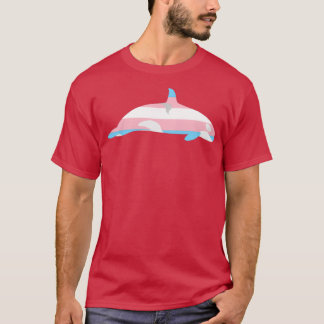 女子オルカ性転換国旗 Tシャツ