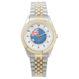 女子オーストラリア国旗のツートーン腕時計 腕時計