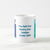女子カスタマイズゴルファーのコーヒーマグ コーヒーマグカップ (中央)