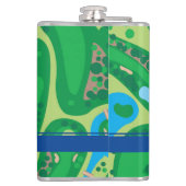 女子カスタマイズゴルフコースグラフィックフラスコ フラスク (裏面)