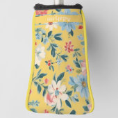 女子カスタムゴルファー向けの可愛いレトロ花贈り物 ゴルフヘッドカバー (回転90)