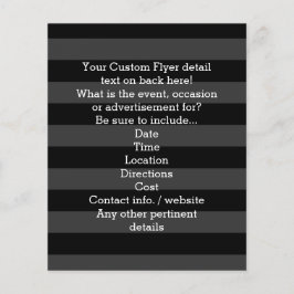 女子カスタム卒業パーティーブラックピンクモノグラム チラシ