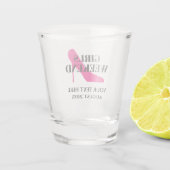 女子カスタム週末用のスチレット靴ショットグラス  ショットグラス (裏面)