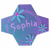 女子カッコいいとおもしろいパーソナライズされた サッカーボール (フラット)