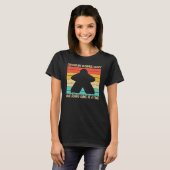 女子カッコいいママボードゲーマーゲーム Tシャツ (正面フル)