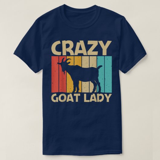 女子カッコいいヤギデザインヤギ農家ファルミ Tシャツ (デザイン正面)