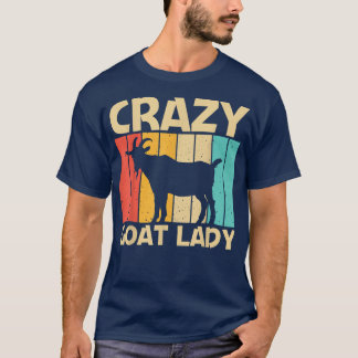 女子カッコいいヤギデザインヤギ農家ファルミ Tシャツ