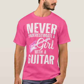 女子カッコいい用ギターGuitaristアコースティックGui Tシャツ
