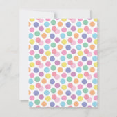 女子カラフルジュエリー製造パーティの招待状 招待状 (裏面)