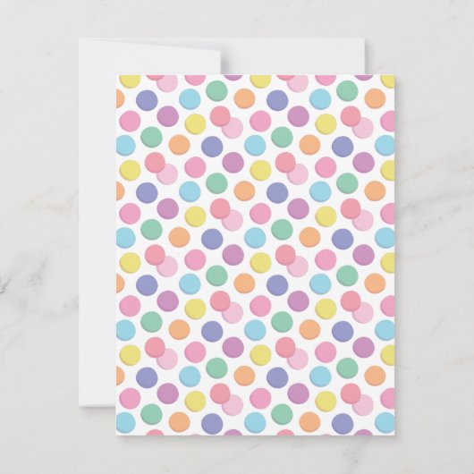 女子カラフルジュエリー製造パーティの招待状 招待状 (裏面)