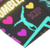 女子カラフル体操の用語集タイポグラフィ テーブルクロス (アングル)