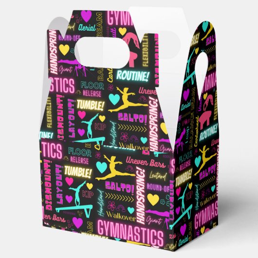 女子カラフル体操の用語集タイポグラフィ フェイバーボックス (オープン)