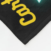 女子カラフル体操の用語集タイポグラフィ フリースブランケット (角)