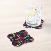 女子カラフル体操の用語集タイポグラフィ ペーパーコースター (インサイチュ)