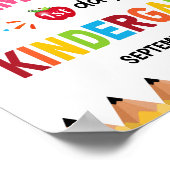 女子カラフル幼稚園の初日 ポスター (角)