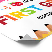 女子カラフル1年生1日目 ポスター (角)