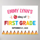 女子カラフル1年生1日目 ポスター (正面)