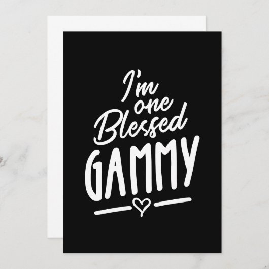 女子ガ賛美ムおばあちゃんギフト サンキューカード (正面/裏面)