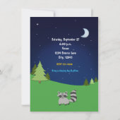 女子キャンプ・スリープオーバー誕生日パーティー招待状 招待状 (裏面)