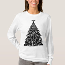 女子クリスマス長袖Tシャツ