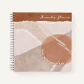 女子クリス感動的テやる気を起こさせるィスト ノートブック (正面)