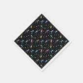 女子クロスカントリー、陸上競技、マラソンランナー スタンダードカクテルナプキン (角)