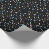 女子クロスカントリー、陸上競技、マラソンランナー ラッピングペーパー (角)