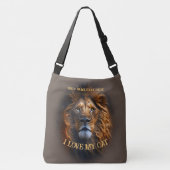 女子クロス体バッグ「猫が好き」名前をカスタムする クロスボディバッグ (正面)