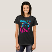 女子ゲームのゲーマーのためのガールシャツビデオゲームギフト Tシャツ (正面フル)