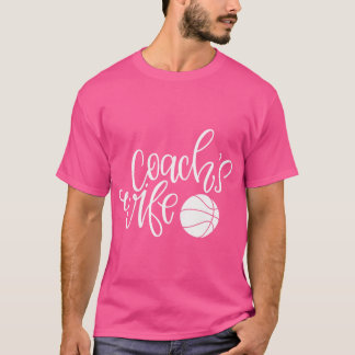 女子コーチの妻バスケットボールシャツ Tシャツ