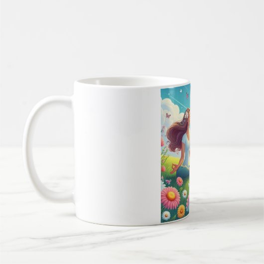 女子コーヒーカップ コーヒーマグカップ (左)