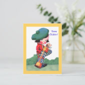 女子ゴルフかわいいはがきヴィンテージゴルフ ポストカード (スタンド正面)