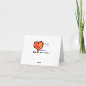 女子ゴルフの月のグリーティングカード シーズンカード (裏面)