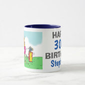 女子ゴルファーの誕生日 マグカップ (中央)