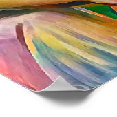 女子ゴルファー絵画ズプリント ポスター (角)