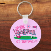 女子ゴルファー キーホルダー (正面)