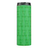 女子ゴルフパーソナライズされたマンガのゴルファー タンブラー (裏面)