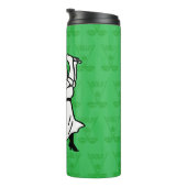 女子ゴルフパーソナライズされたマンガのゴルファー タンブラー (回転右)