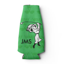 女子ゴルフパーソナライズされたマンガのゴルファー