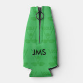 女子ゴルフパーソナライズされたマンガのゴルファー ボトルクーラー (裏面)