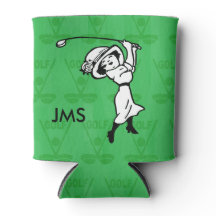 女子ゴルフパーソナライズされたマンガのゴルファー