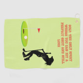 女子ゴルフ恋人パーフェクトショット ゴルフタオル (横)