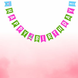 女子ゴルフ誕生日バナー バンティングフラッグ